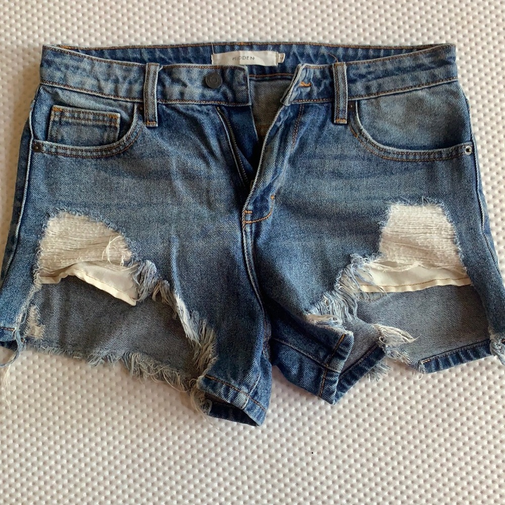 Hidden denim shorts